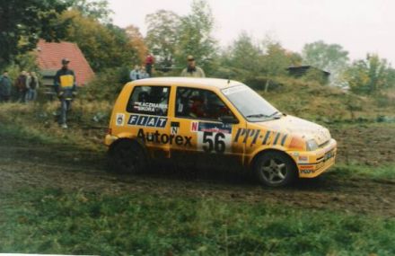 Jacek Sikora i Marek Kaczmarek - Fiat Cinquecento Sporting.